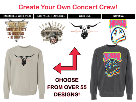 Concert & Song Create-Your-Own Crewneck