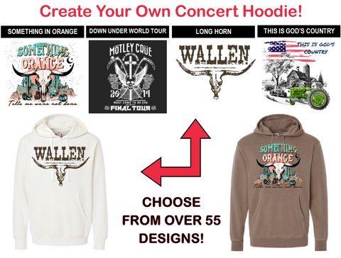 Concert & Song Create-Your-Own Hoodie