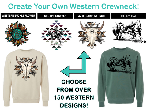 Create-Your-Own Western Crewneck