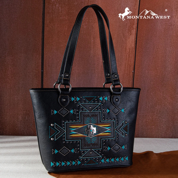 Montana West Concho Collection Concealed Carry Tote