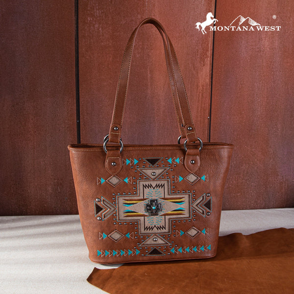 Montana West Concho Collection Concealed Carry Tote