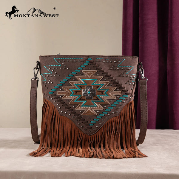 Montana West Embroidered Aztec Concealed Carry Crossbody