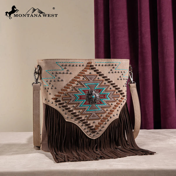 Montana West Embroidered Aztec Concealed Carry Crossbody