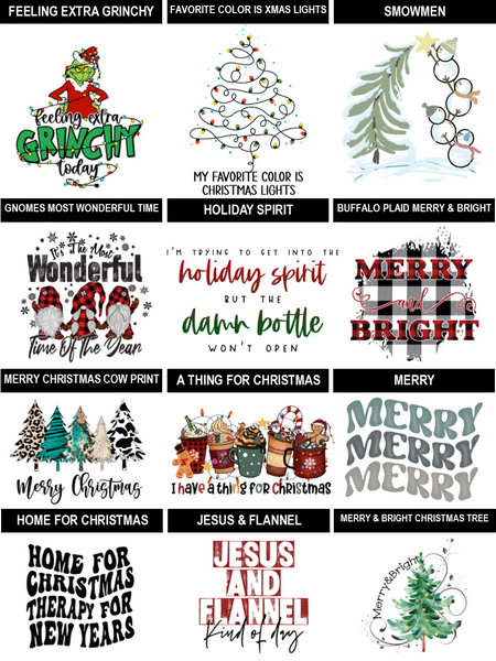 Create-Your-Own Winter/Christmas Tee