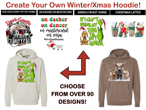 Create-Your-Own Winter/Christmas Hoodie