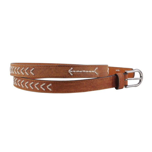 Skinny Belt w/String Design