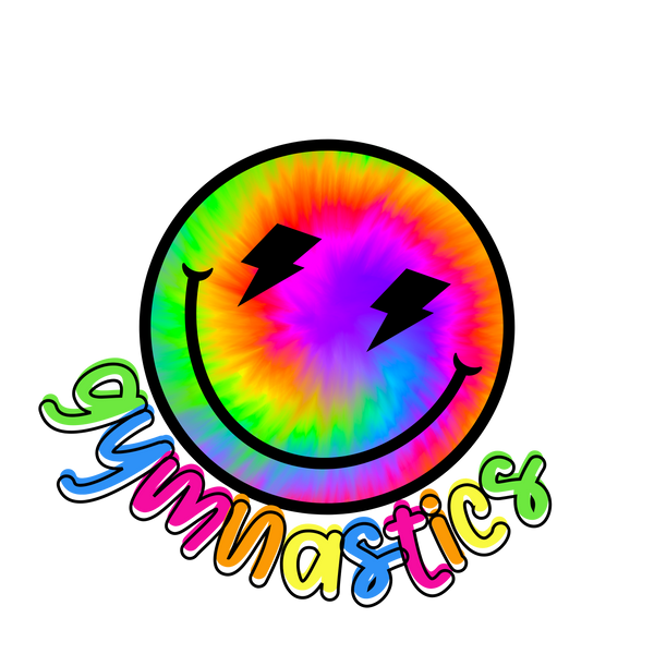 Neon Gymnastics Print