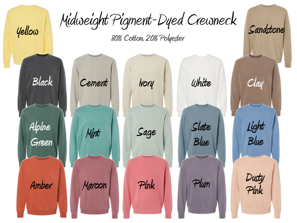 Create-Your-Own Graphic/Midwest Crewneck