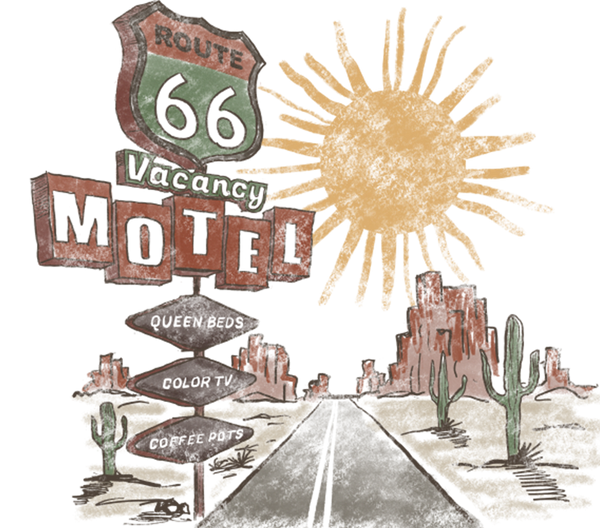 Route 66 Motel Print