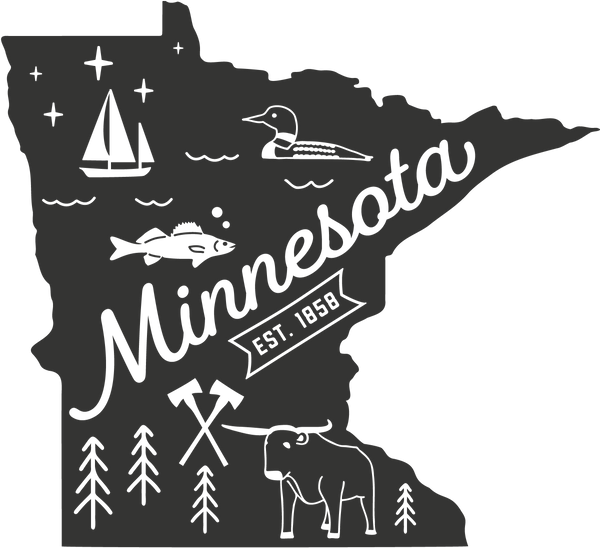 Minnesota EST 1858 Print