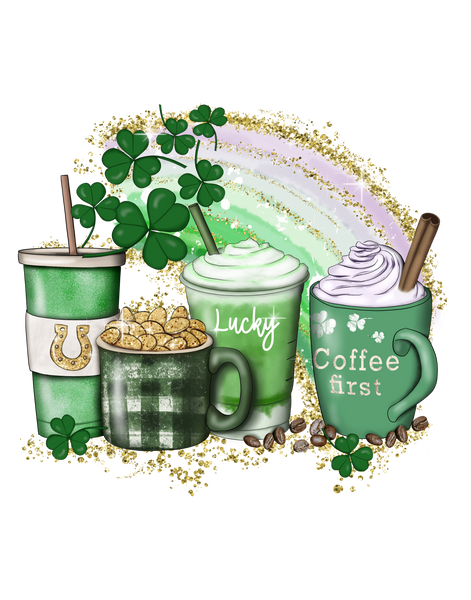 Lucky Lattes Print