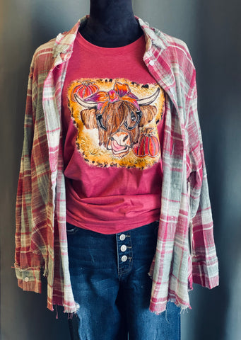 Sassy Fall Cow Softstyle Tee