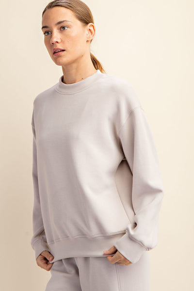 Rae Mode Mock Neck Crew