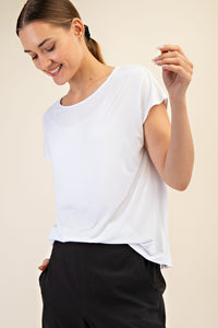Rae Mode Viscose Boat Neck Top