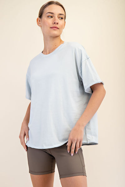Pigment Washed Cotton Tee