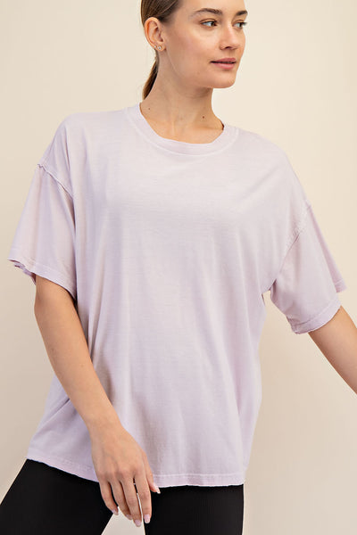 Pigment Washed Cotton Tee