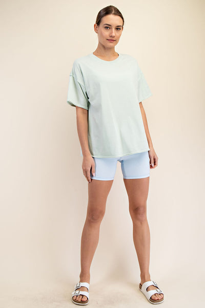 Pigment Washed Cotton Tee