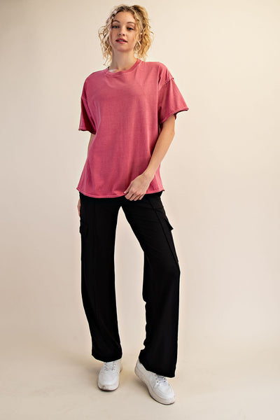 Pigment Washed Cotton Tee