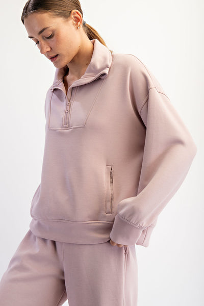 Rae Mode Modal 1/4 Zip Crew