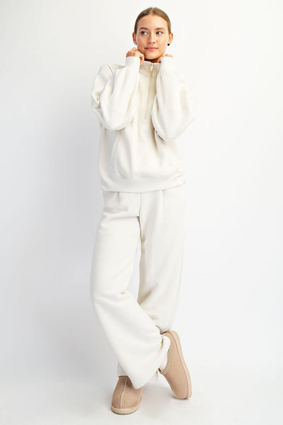 Rae Mode Textured Sleeve 1/4 Zip