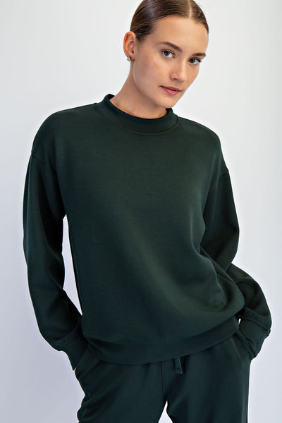 Rae Mode Mock Neck Crew