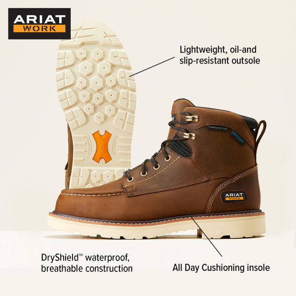 Ariat Men's Rebar Lift 6" Waterproof Work Boot