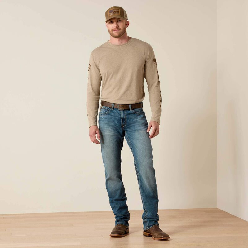 Men's Ariat M4 Rise Stretch Stockton Stackable Straight Leg Jeans