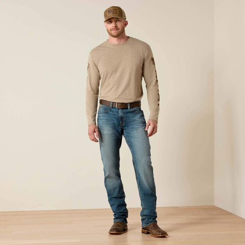 Men's Ariat M4 Rise Stretch Stockton Stackable Straight Leg Jeans