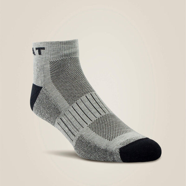Ariat Men's Work Tek 1/4 Crew Socks 3 Pk