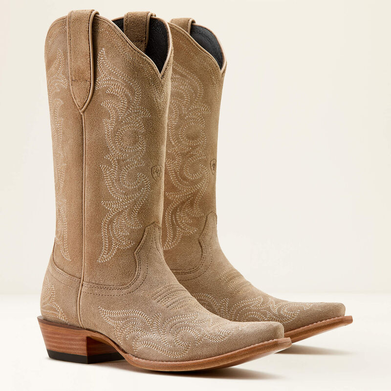 Ariat Truly Taupe Suede Hazen Western Boot