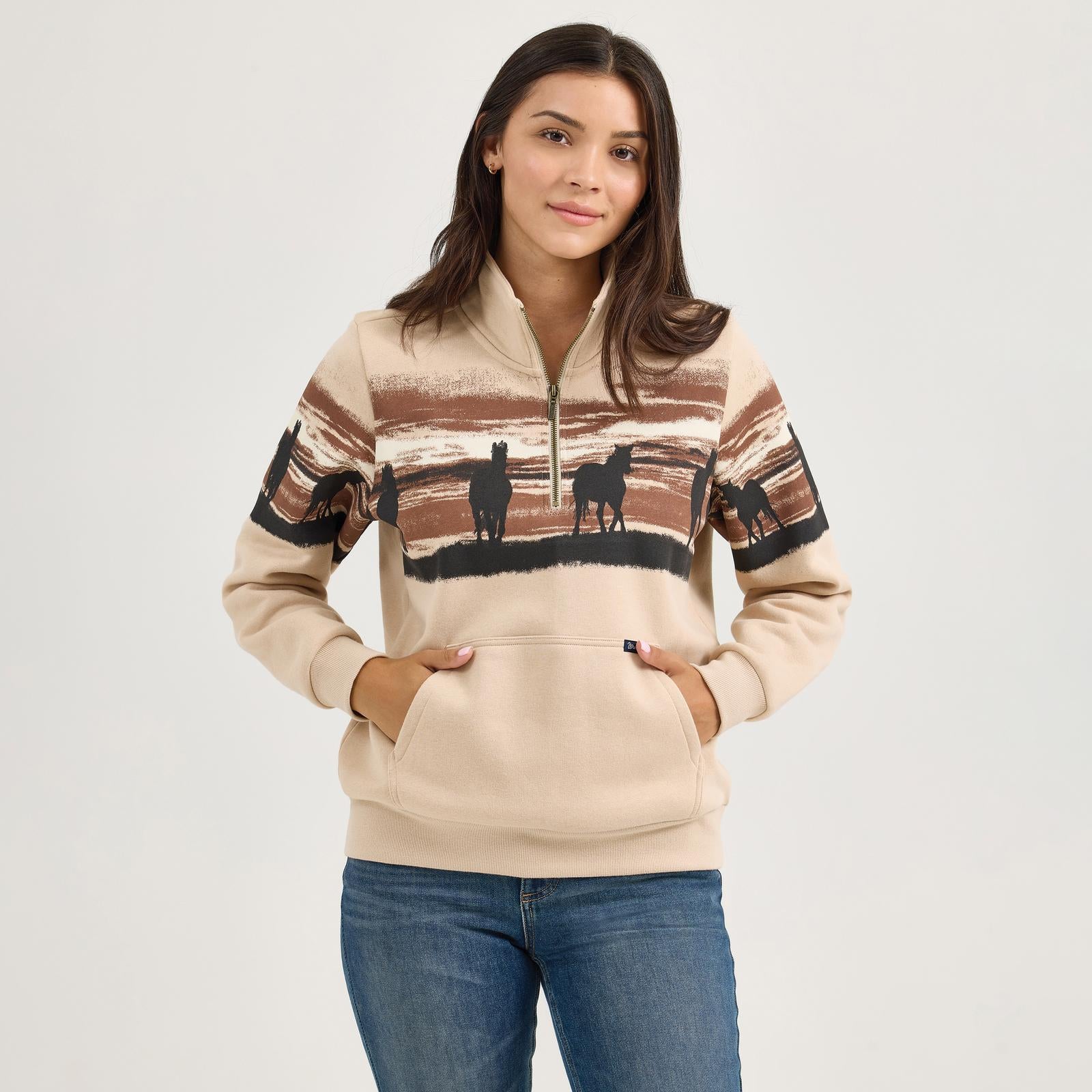 Wrangler Retro® Western Vintage Sweater - Cream