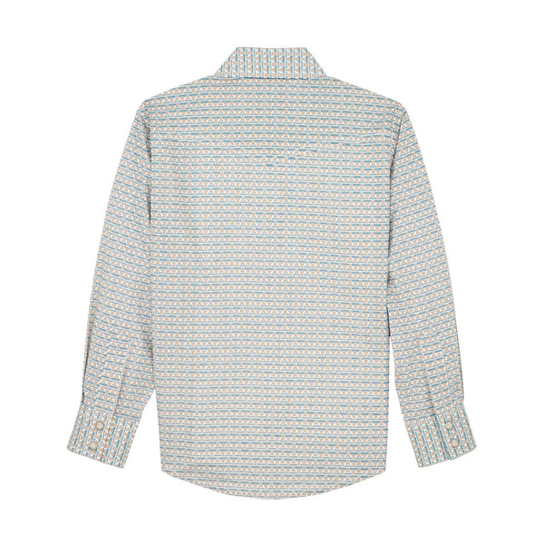 Wrangler Boy's 20X Advanced Comfort Long Sleeve Shirt - RB/T