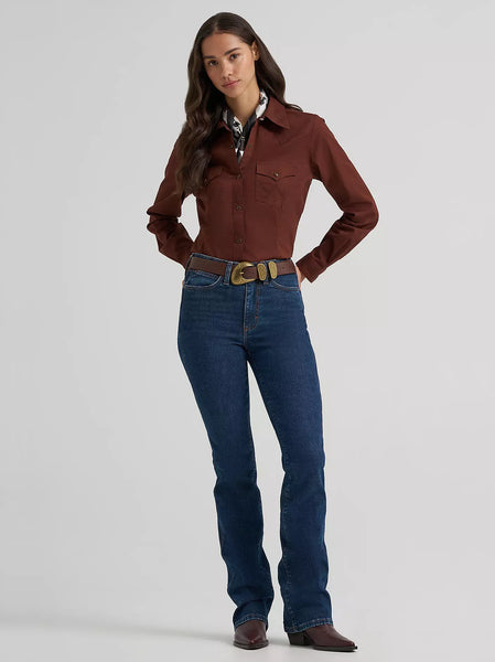 Women's Wrangler Sierra Western Slim Snap Shirt