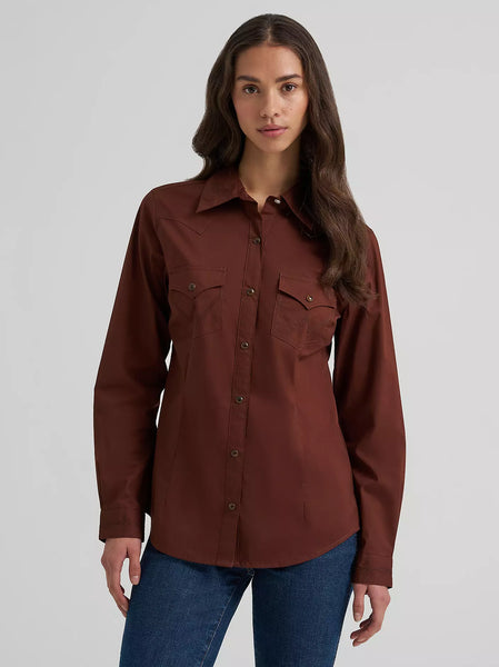 Women's Wrangler Sierra Western Slim Snap Shirt