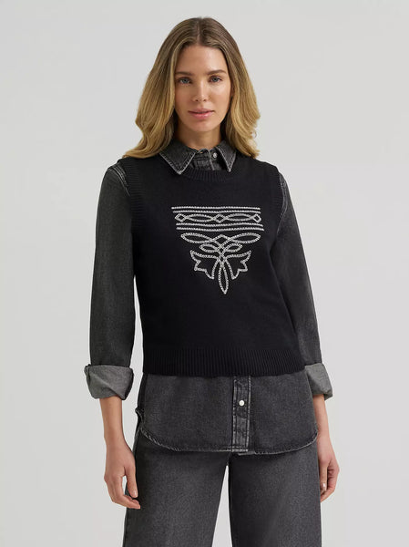 Women’s Wrangler Western Stitch Sweater Vest