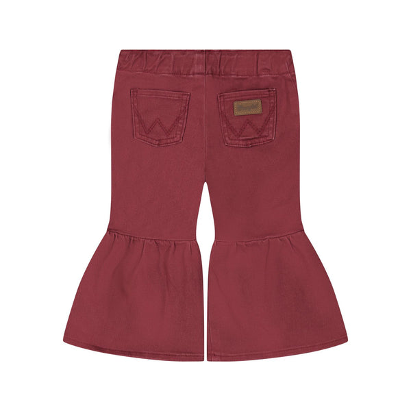 Wrangler Baby Girl Burgundy Flare Denim