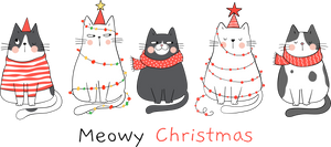 Meowy Christmas Print
