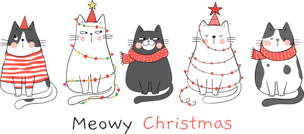 Meowy Christmas Print