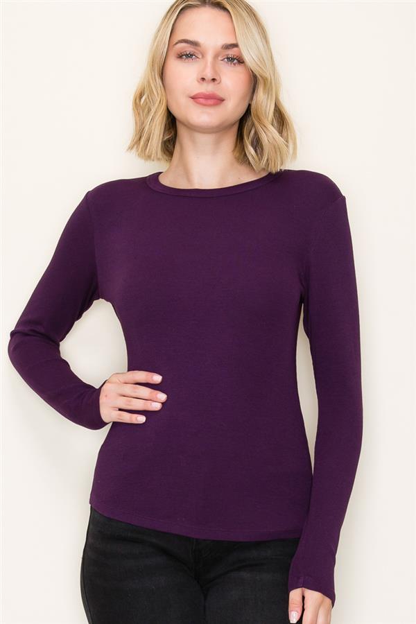 Staccato Ribbed Long Sleeve