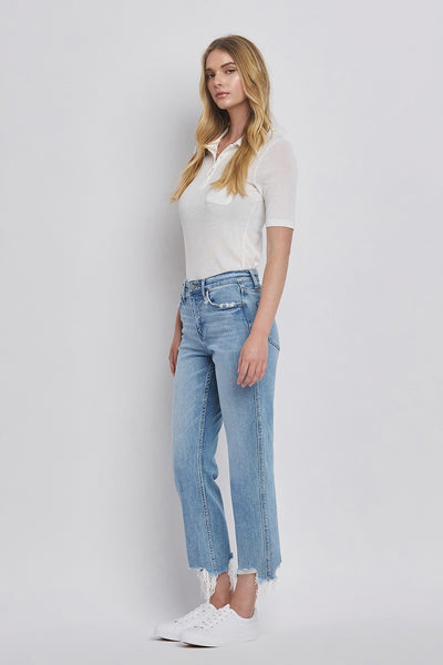 Vervet High Rise Straight Crop Jeans
