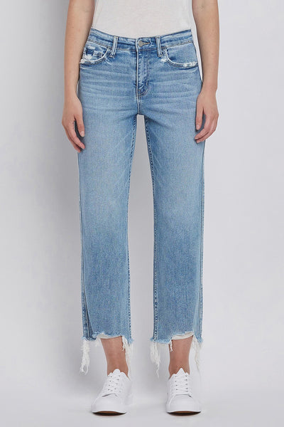 Vervet High Rise Straight Crop Jeans