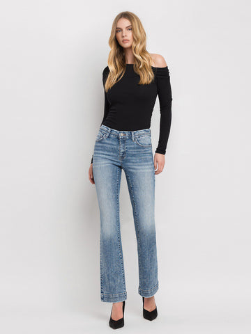 Vervet Mid Rise Seamless Waist Bootcut Denim