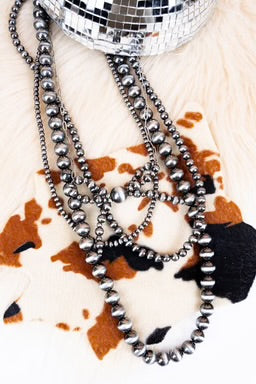 Persephone Pearl Bow Layered Necklace