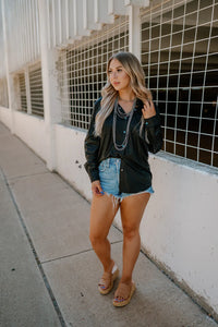 Leather Lux Snap Shirt