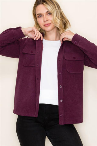Button Corduroy Shacket