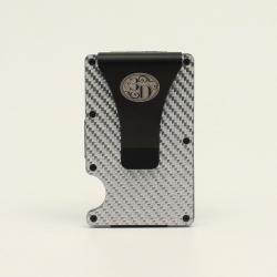 Mens Smart Wallet Woven Pattern Grey
