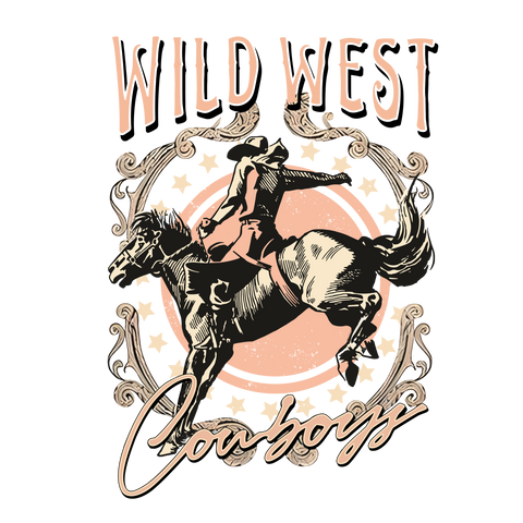 Wild West Cowboys Print