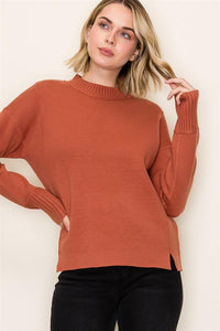 Side Slit Seam Sweater
