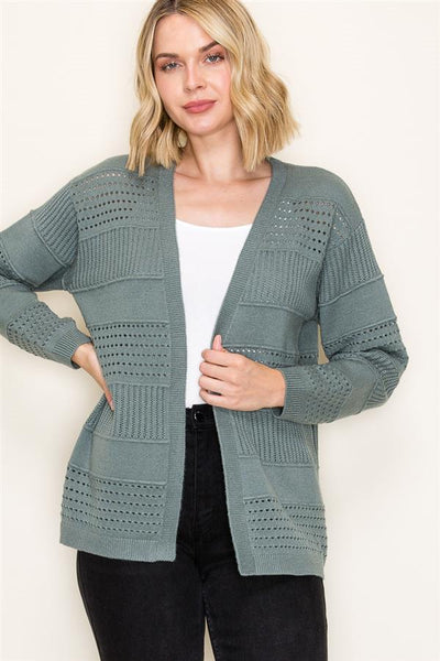 Staccatto Pointelle Cardigan