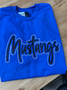 Mustang Glitter Logo Long Sleeve Tee